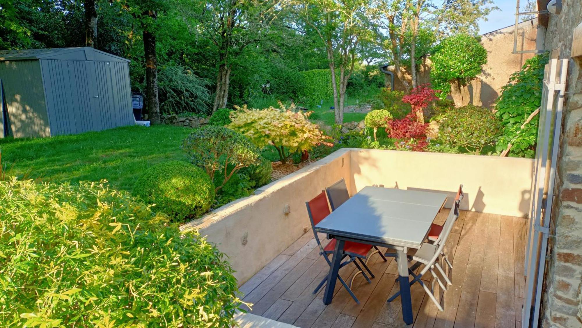 La Libellule - Charmante Maison Avec Jardin A Séné Esterno foto